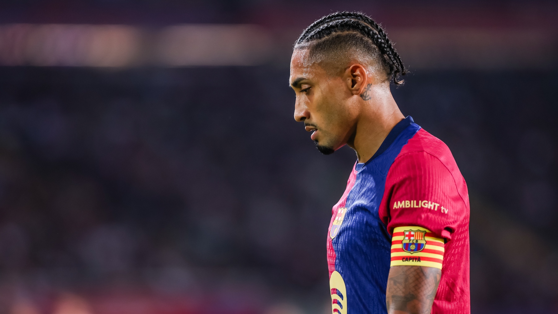 Raphinha, en un partido con el Barcelona esta temporada. (EP)