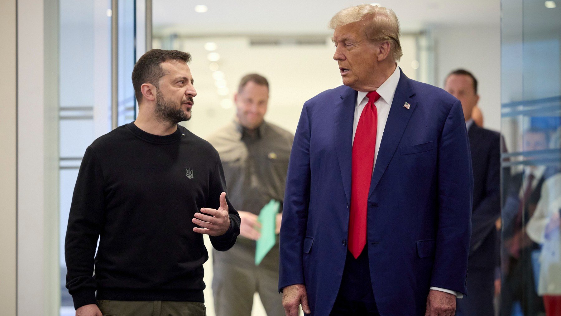 Zelenski y Trump en Nueva York.