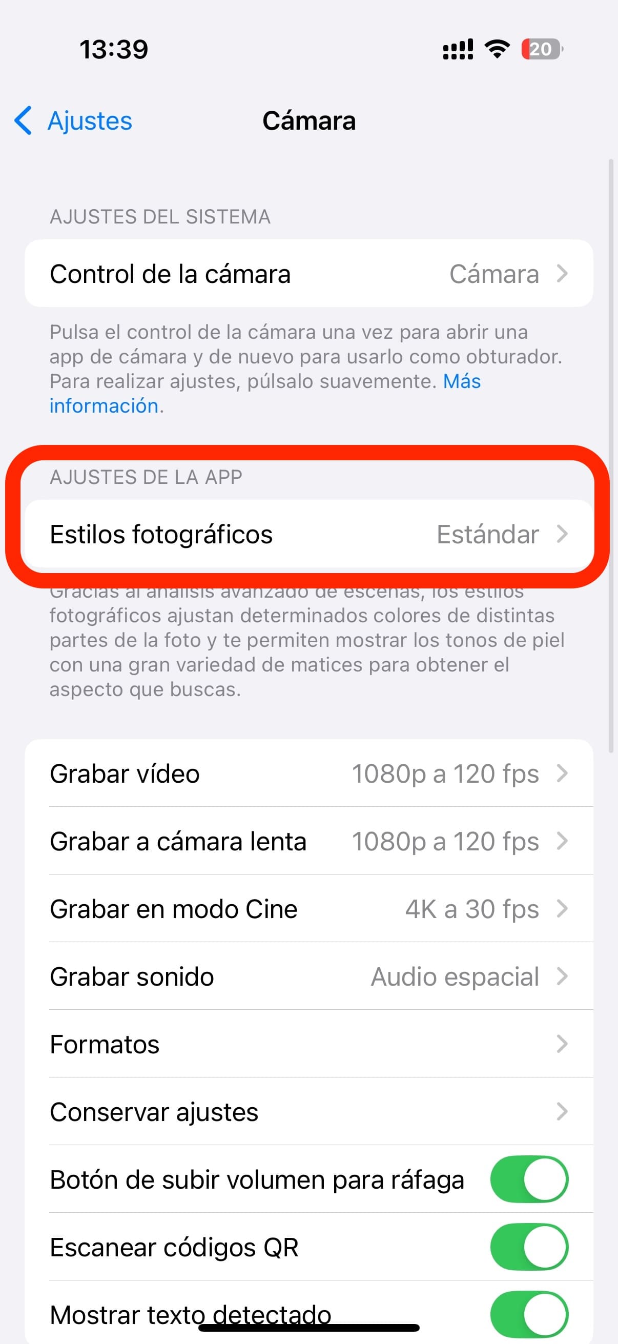 Estilos de fotografía del iPhone 16