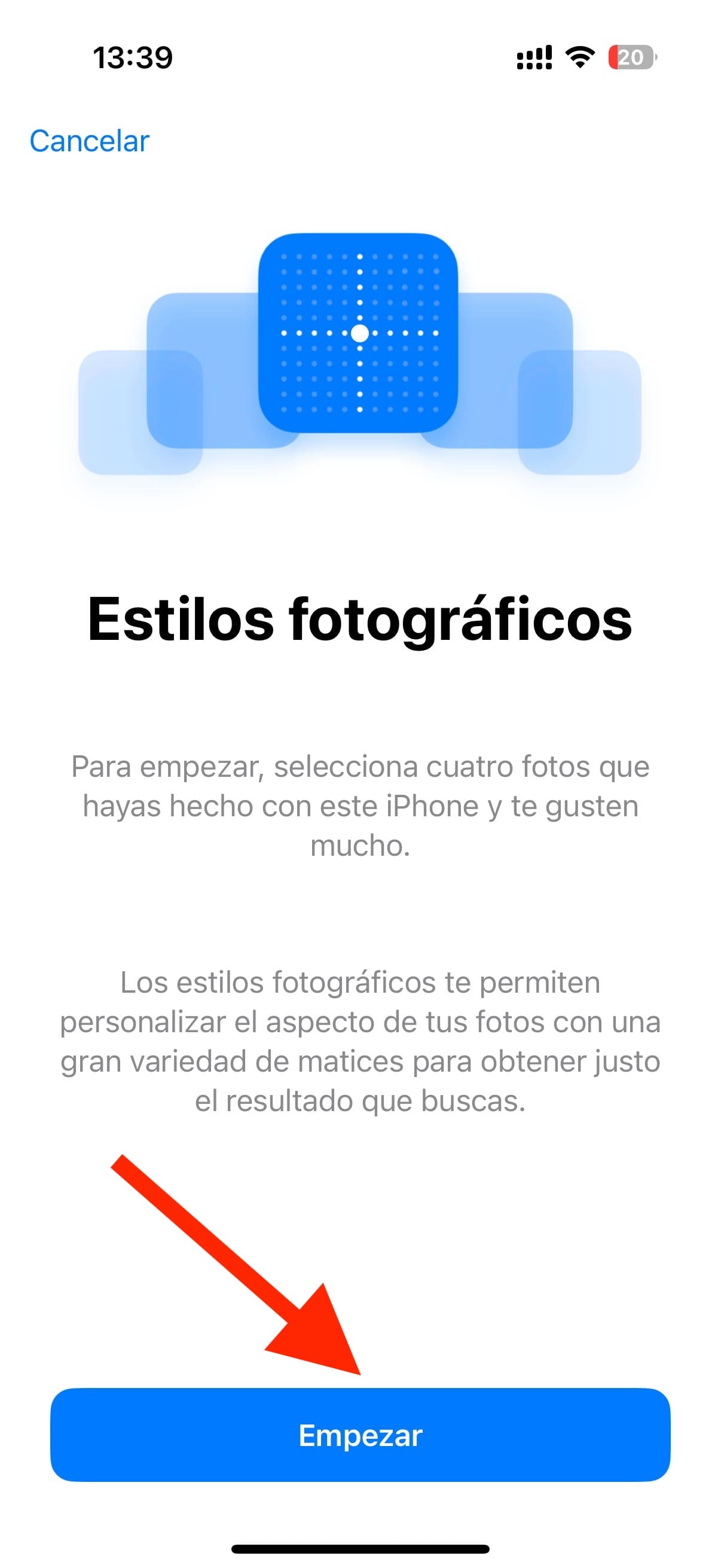 estilos fotográficos iPhone 16