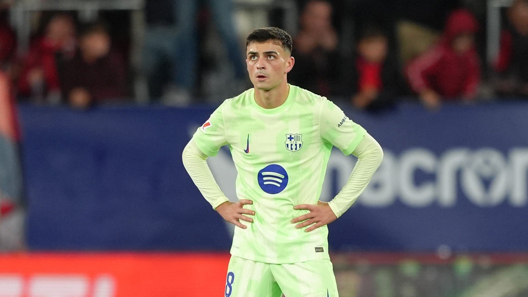 Pedri González, ante Osasuna. (Getty)