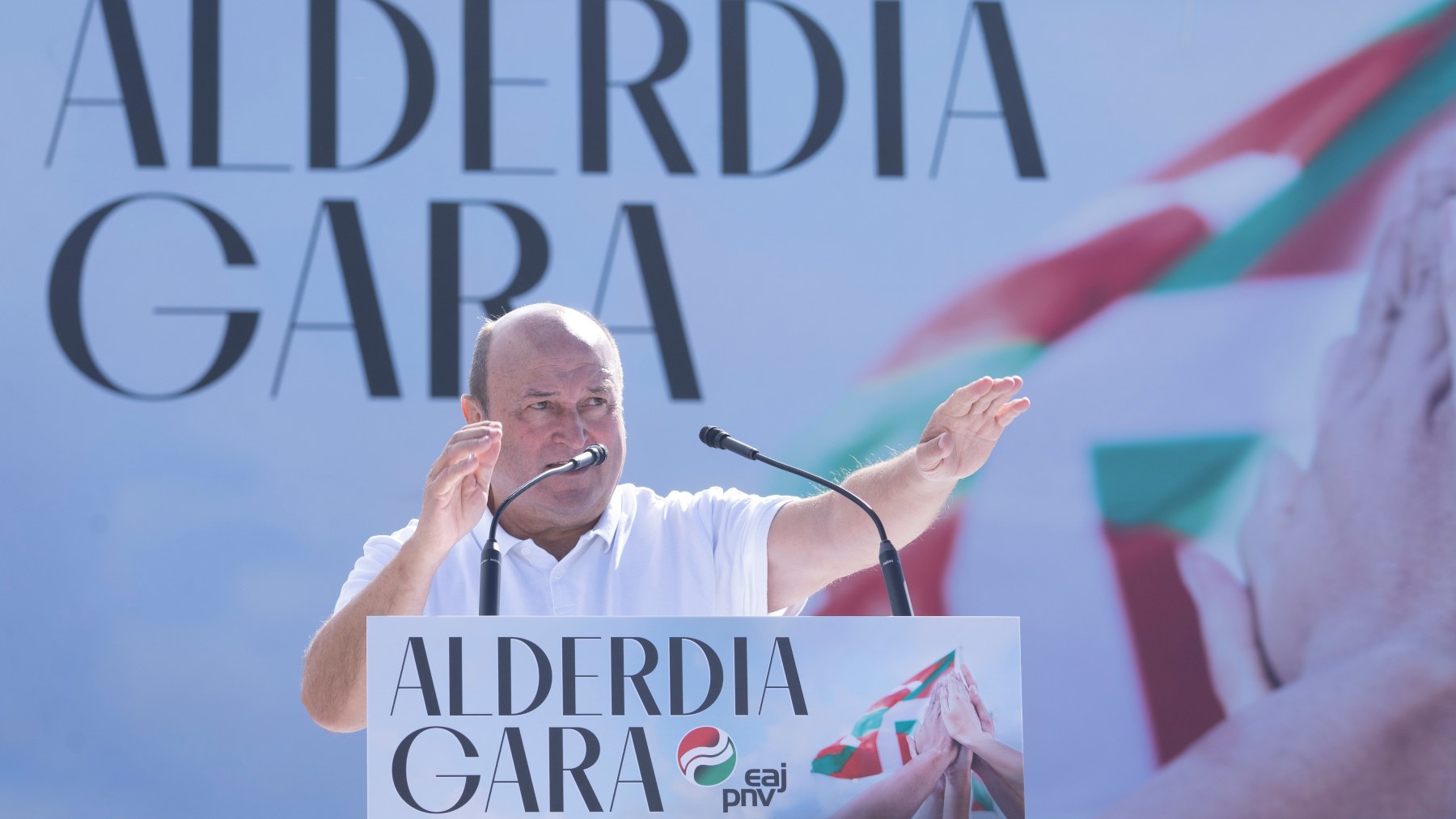 Andoni Ortuzar en el Alderdia Eguna del PNV.
