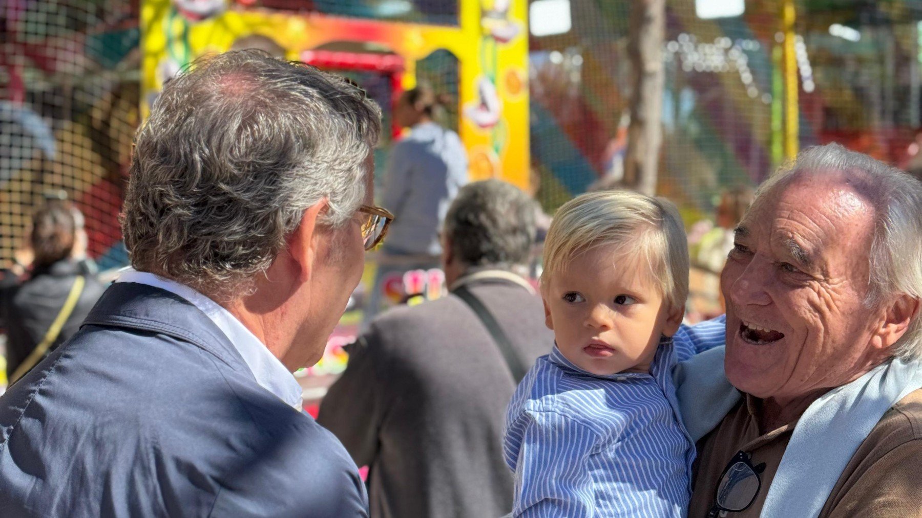 Feijóo en las fiestas de Chamartín.