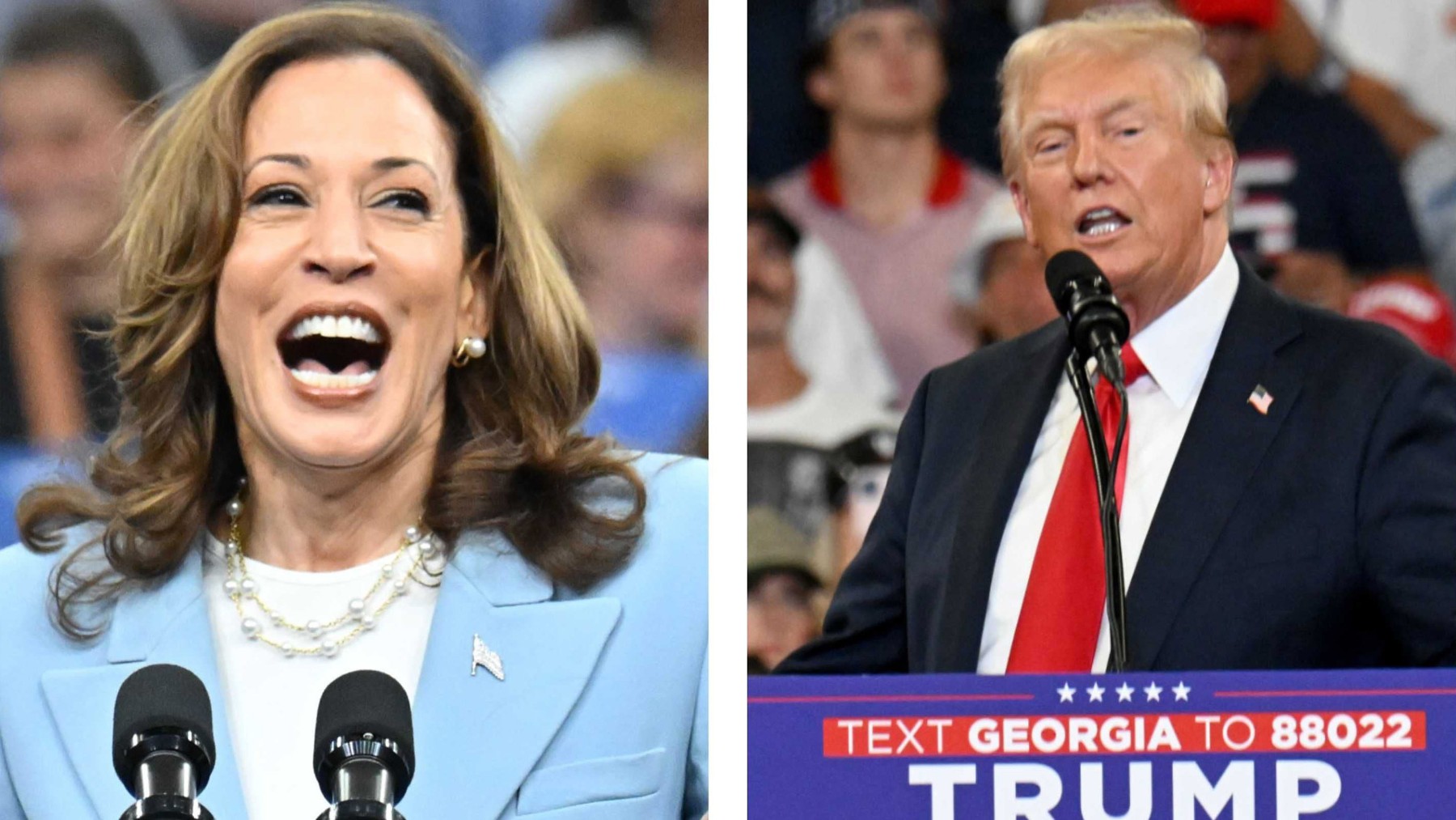 Kamala Harris y Donald Trump. (Foto: Europa Press)