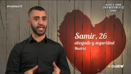 Samir, participante de 'First Dates'. (Mediaset)