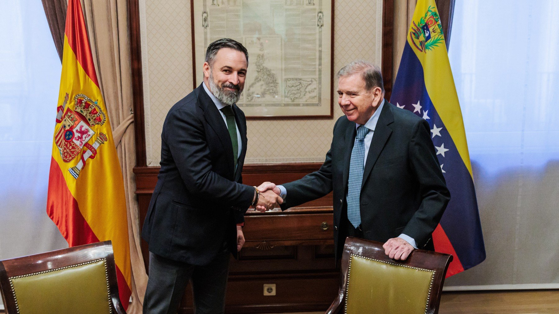 Santiago Abascal y Edmundo González. (Foto: EP)