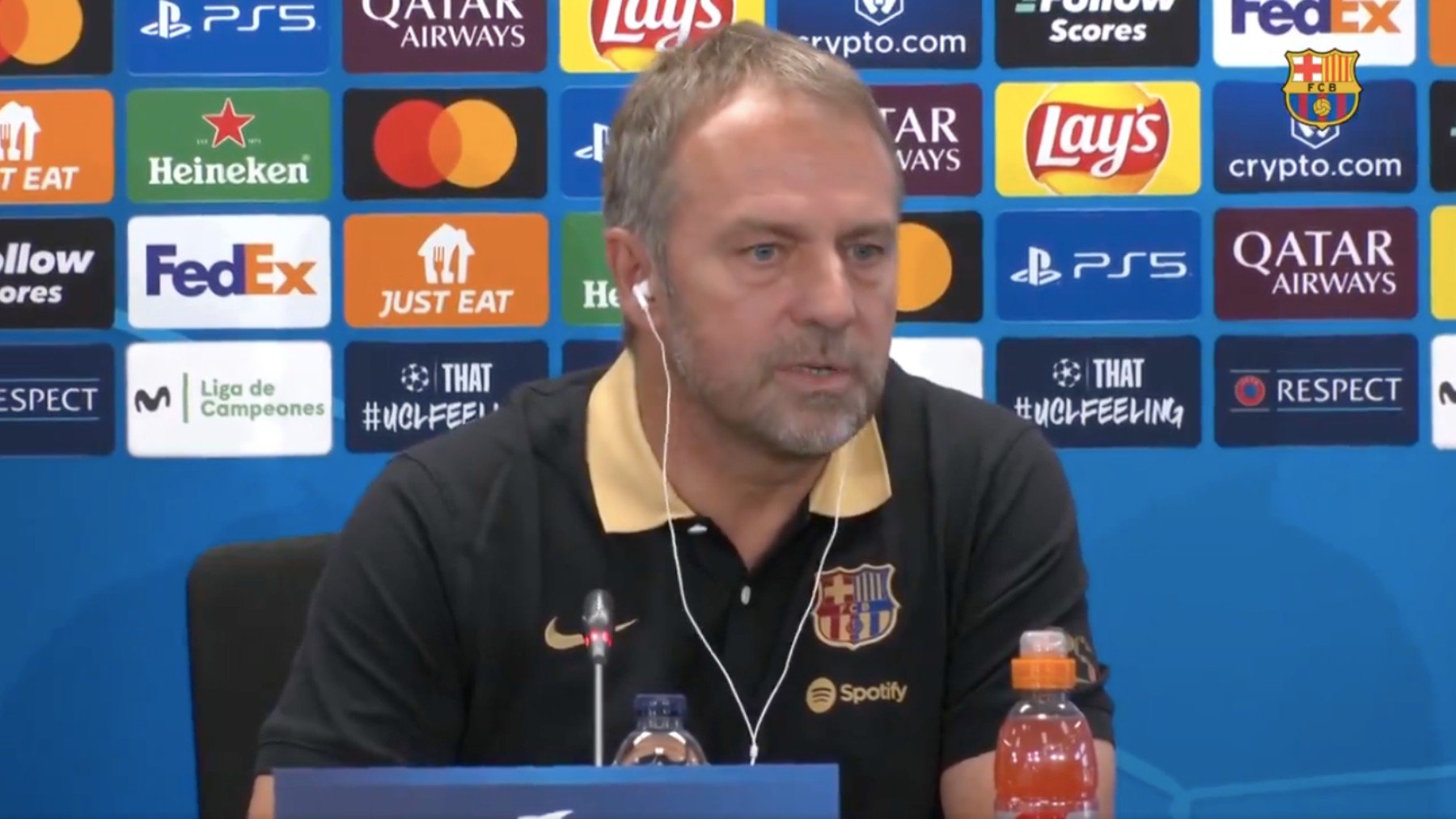 Hansi Flick en rueda de prensa. (FC Barcelona)