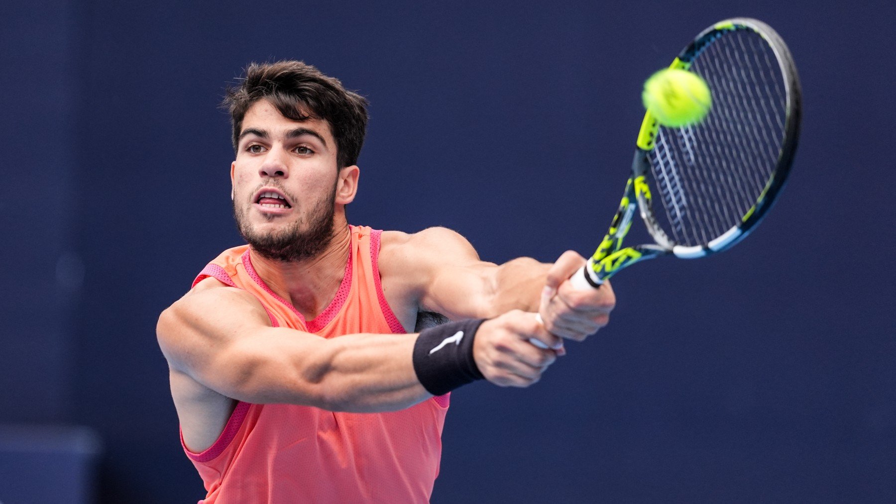 Carlos Alcaraz – Medvedev en directo. Partido del ATP de Pekín hoy. (Foto: Getty)