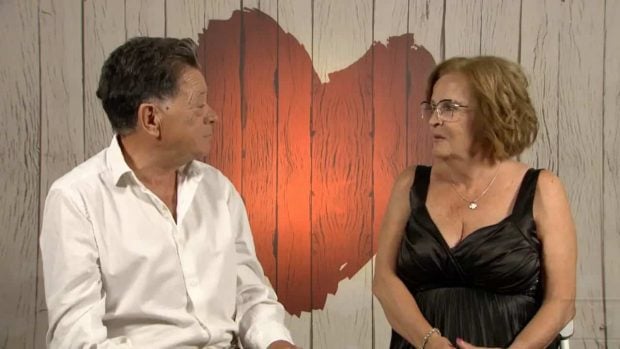 Manuel y Pepi en la decisión final de 'First Dates'. (Mediaset)