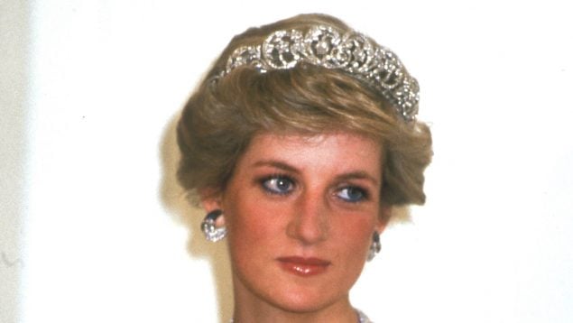 Lady Di durante una recepción en Londres