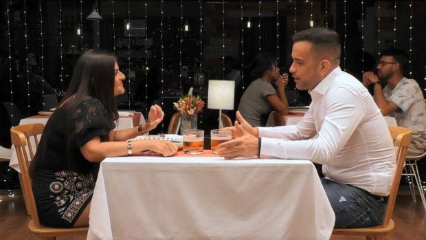 Carmen y Carlos en First Dates. (Mediaset)