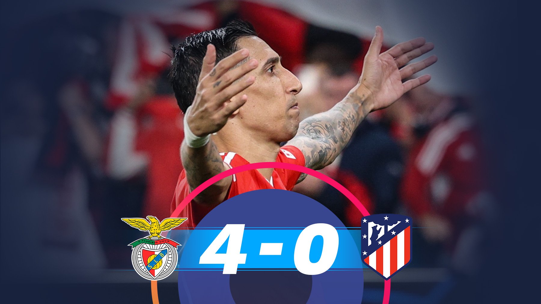 El Atlético cae goleado en Lisboa.