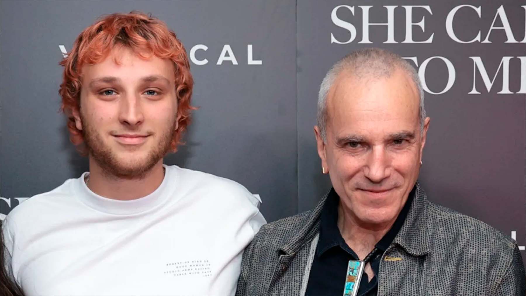 Daniel Day-Lewis junto a su hijo, Ronan (Dimitrios Kambouris/Getty Images).