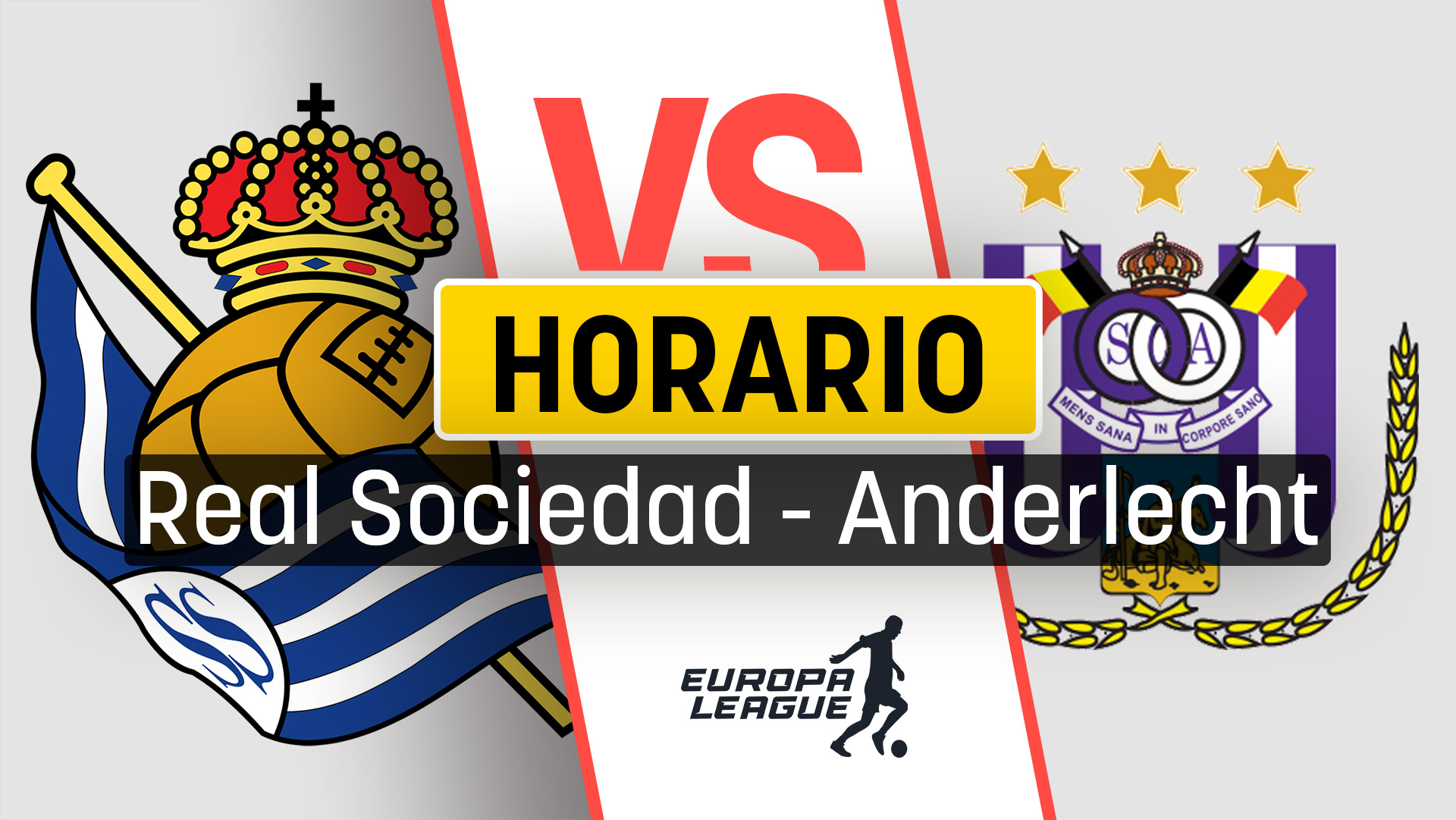 Horario Real Sociedad – Anderlecht: dónde ver por TV y a qué hora se juega el partido de la Europa League.