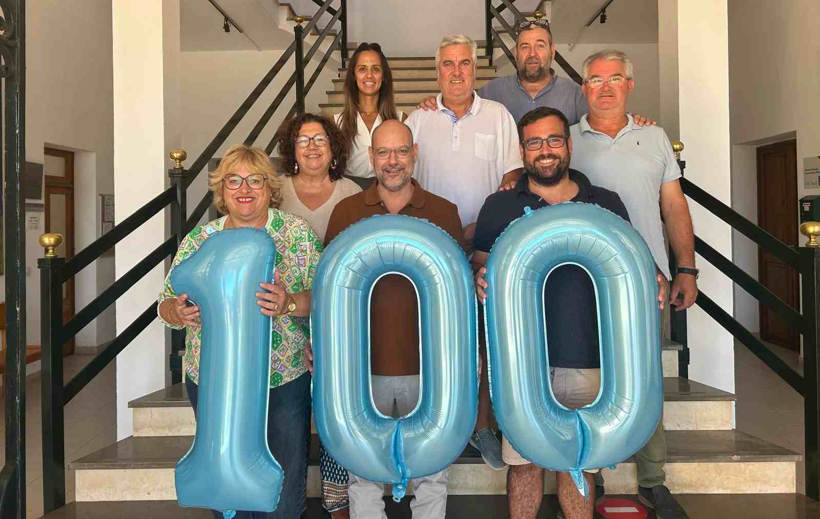 El alcalde Juan Rodríguez, en la presentación de los actos de los 100 años de Ses Salines.