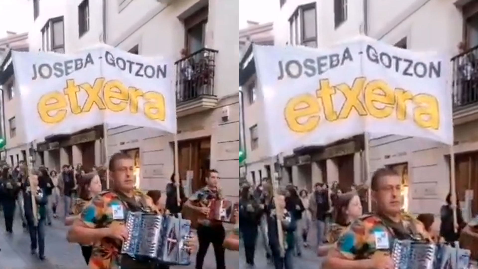 El pasacalles en honor al sanguinario etarra Joseba Arregi, ‘Fiti’.