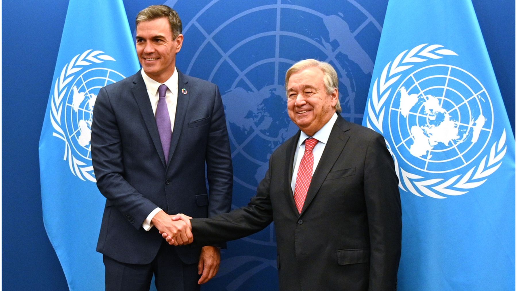 Pedro Sánchez y António Guterres. (Ep)