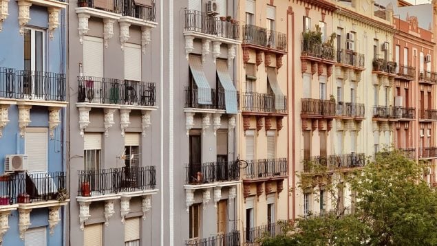 Apartamento, fachada, piso, Valencia