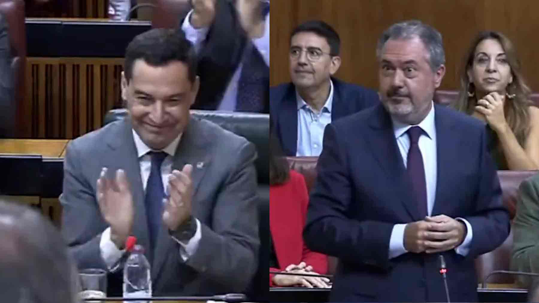 Juanma Moreno (PP) y Juan Espadas (PSOE).