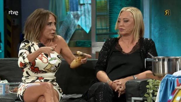 María Patiño y Belén Esteban, invitadas en La Revuelta. (RTVE)