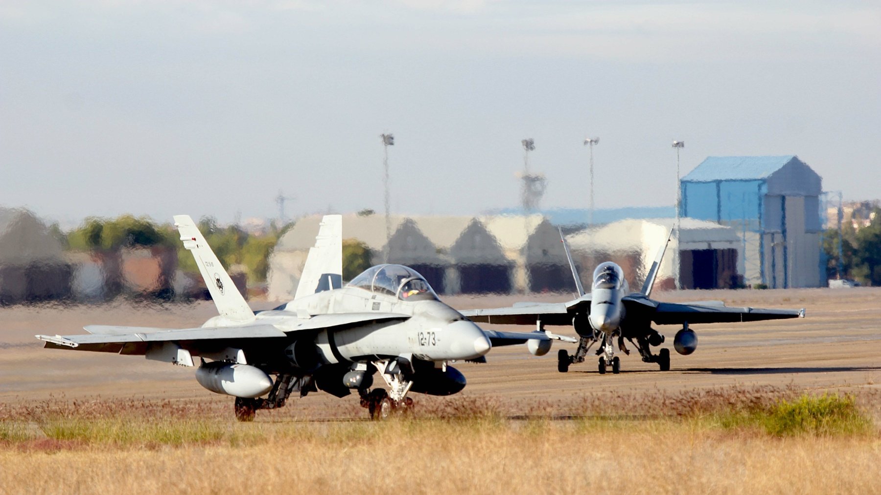 Cazas F-18 españoles.