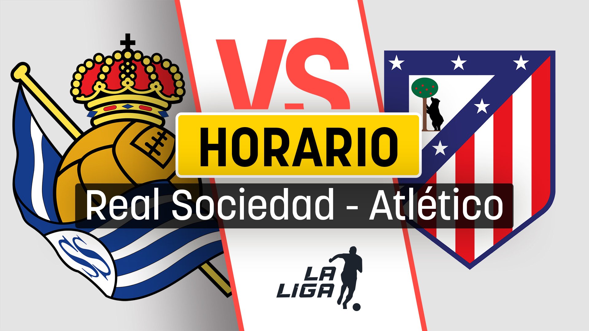 Horario Real Sociedad – Atlético de Madrid: a qué hora es y dónde ver por TV online el partido de la Liga.