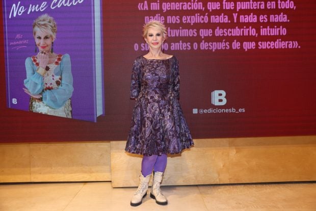 Karmele Marchante en la presentación de su libro en Madrid