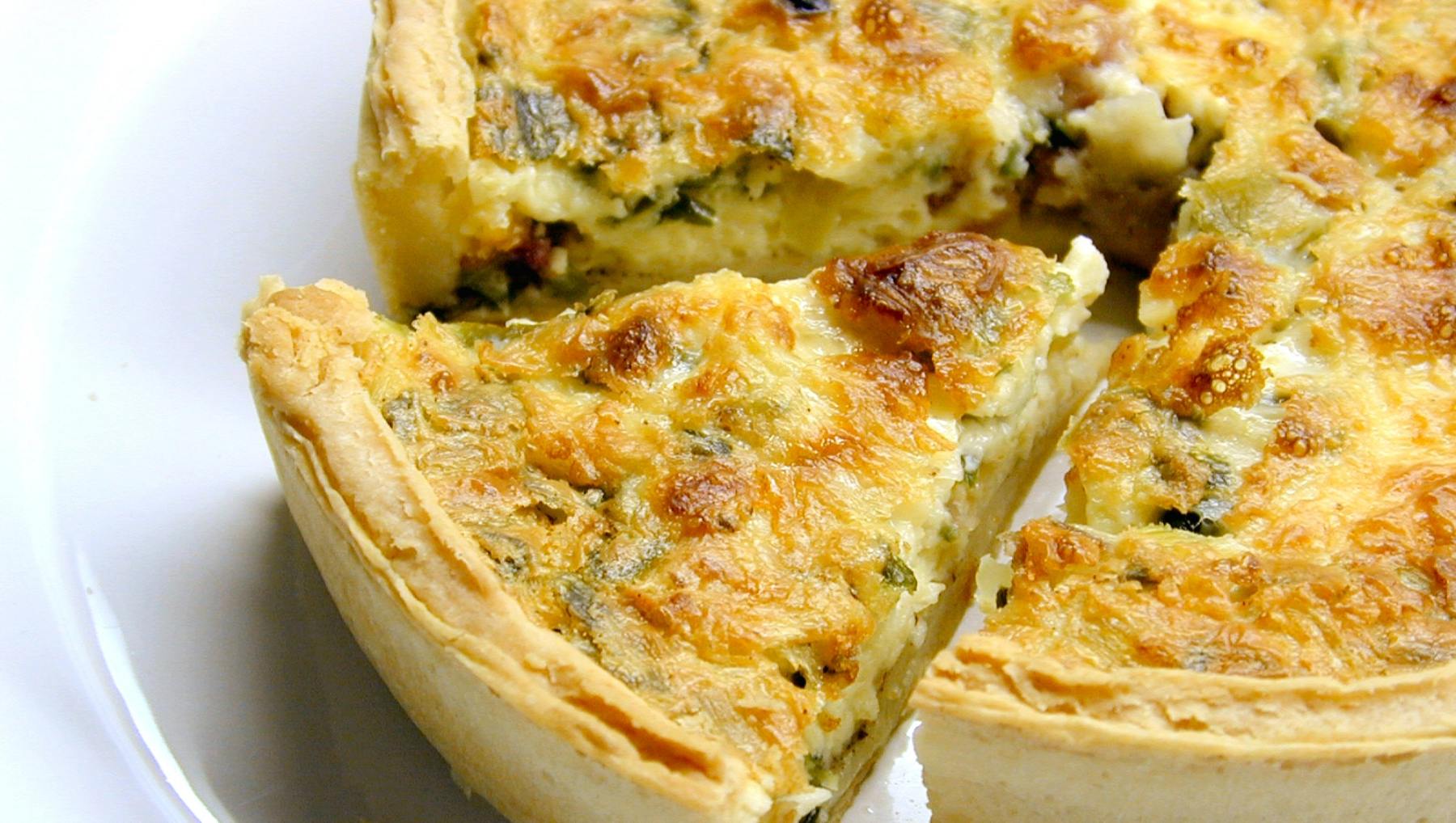 Quiche de verduras exprés.