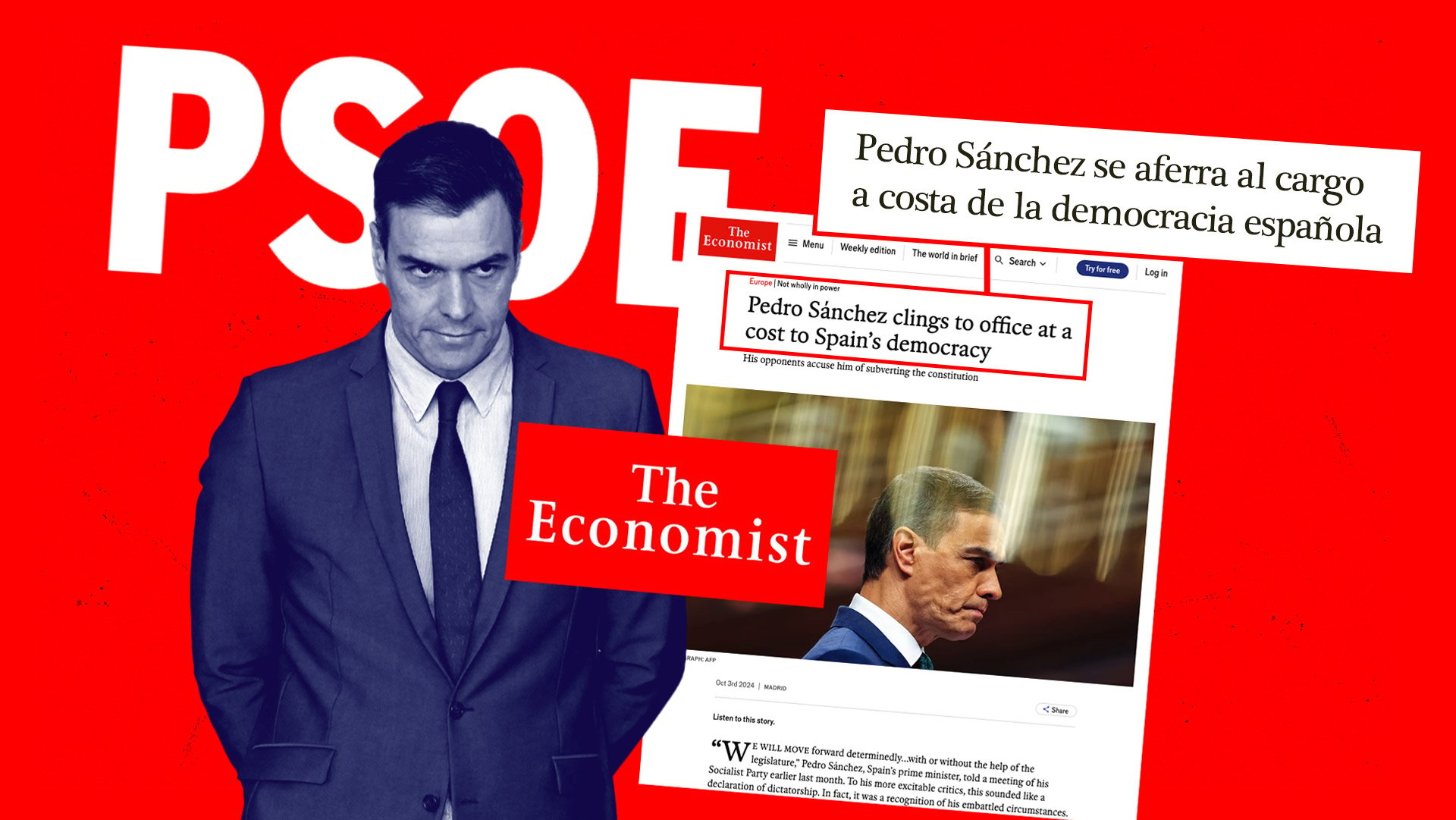 El artículo de ‘The Economist’ sobre Pedro Sánchez.