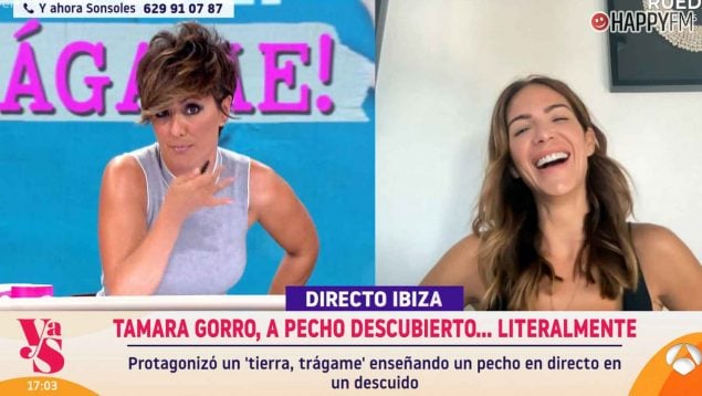 Tamara Gorro vuelve a televisión tras enseñar un pecho en Y ahora Sonsoles (Atresmedia).