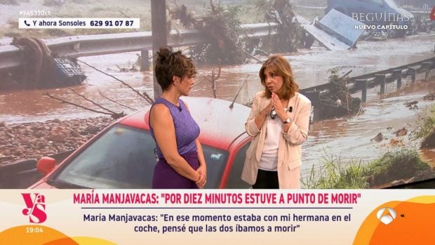 Sonsoles Ónega y María Manjavacas en Y ahora Sonsoles. (Atresmedia)