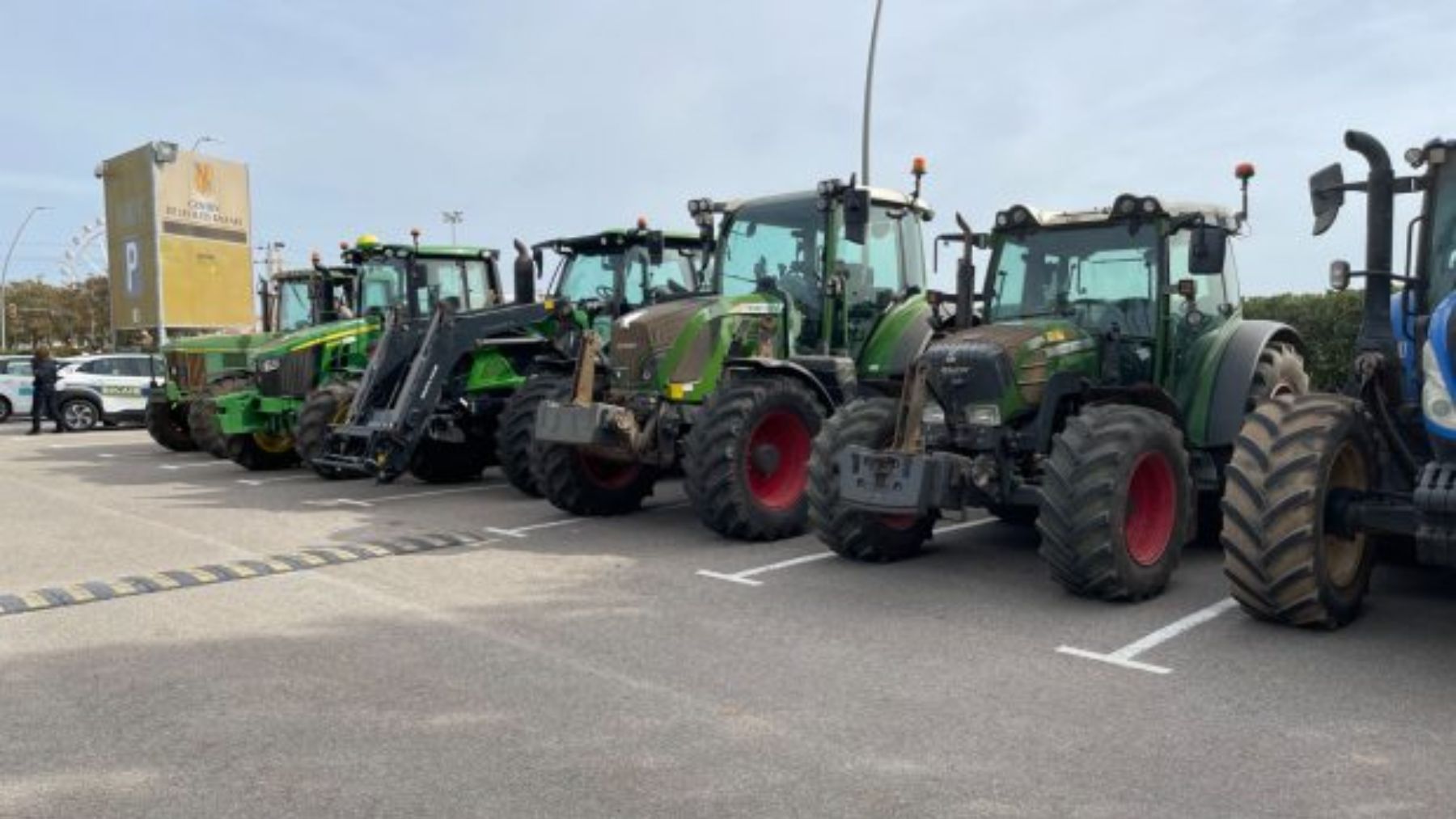 Tractorada de agricultores el pasado mes de febrero en Palma.