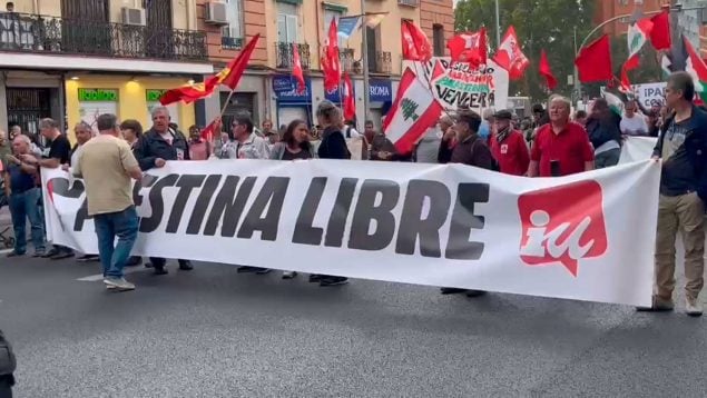 Una marcha pro-Hamás de afines a Sumar defiende el 7-O que dejó 1.200 muertos: «¡Es resistencia!»