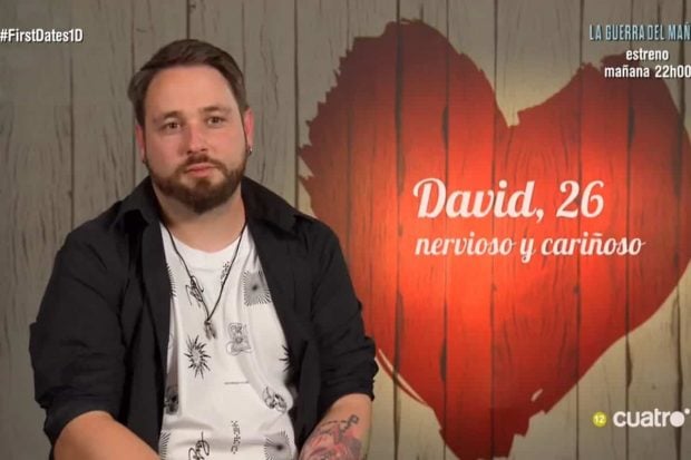 David, participante de 'First Dates'. (Mediaset)