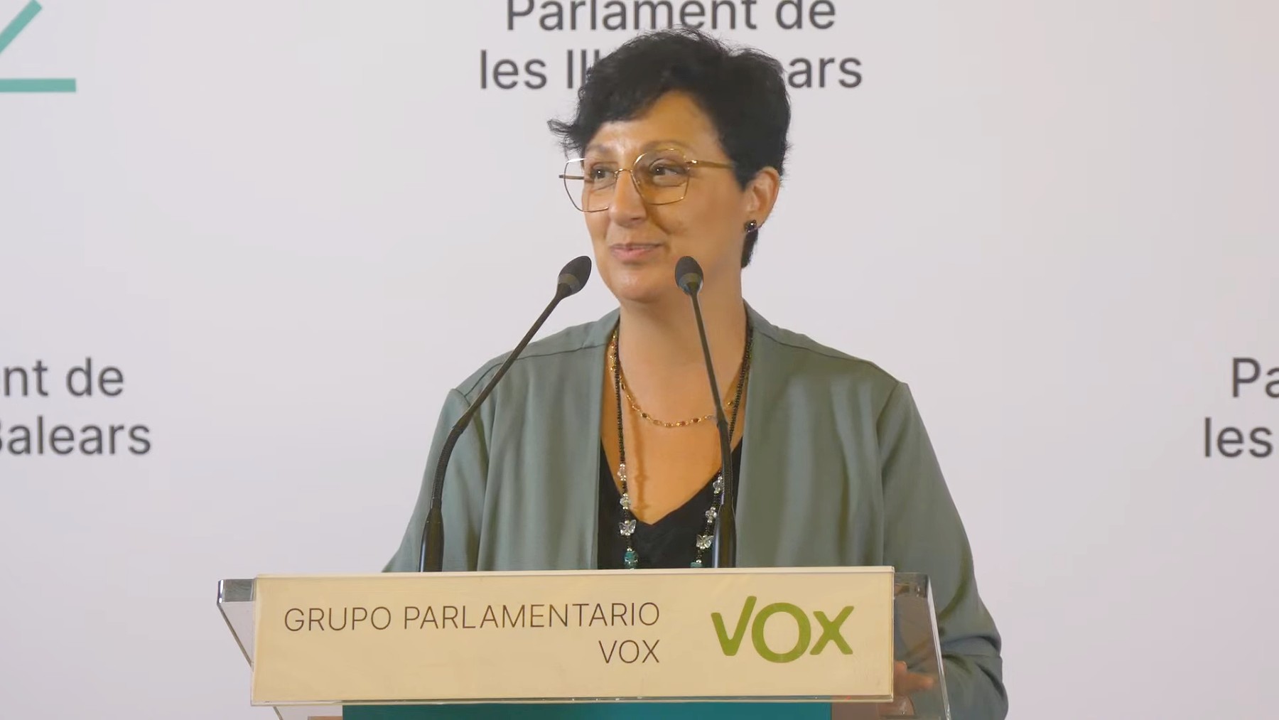 La portavoz adjunta de Vox en el Parlament balear, María José Verdú.