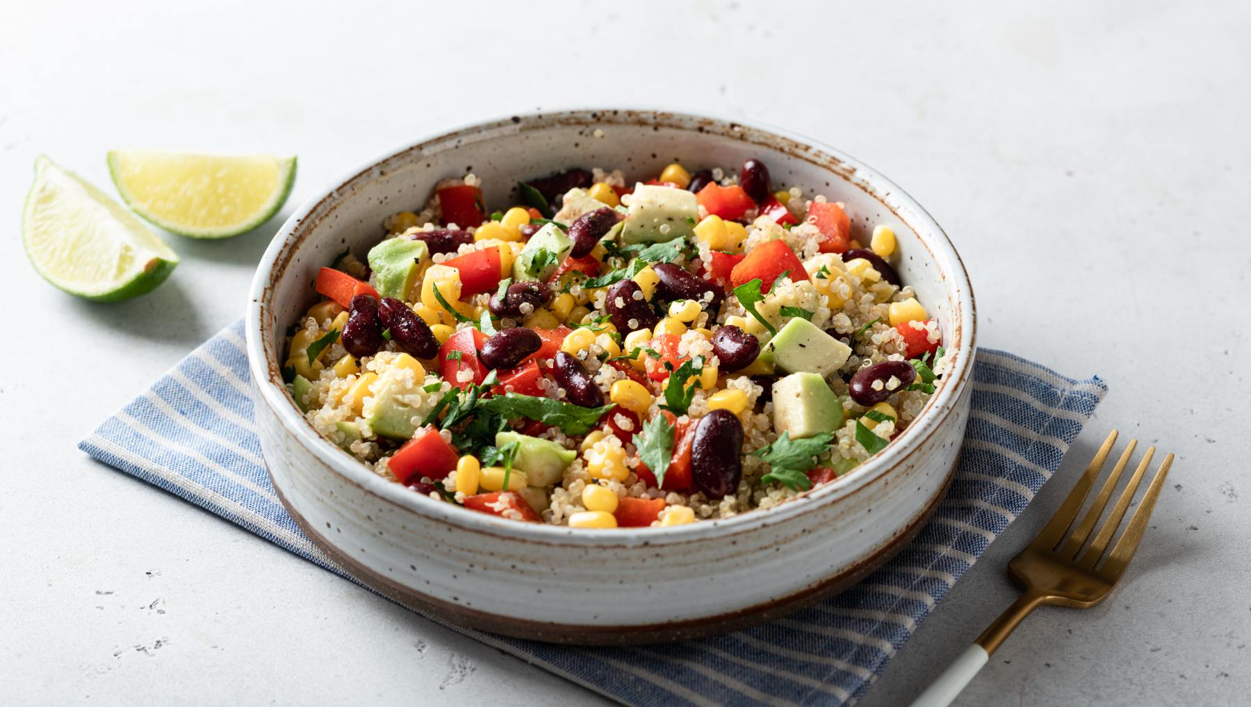 Ensalada de quinoa.