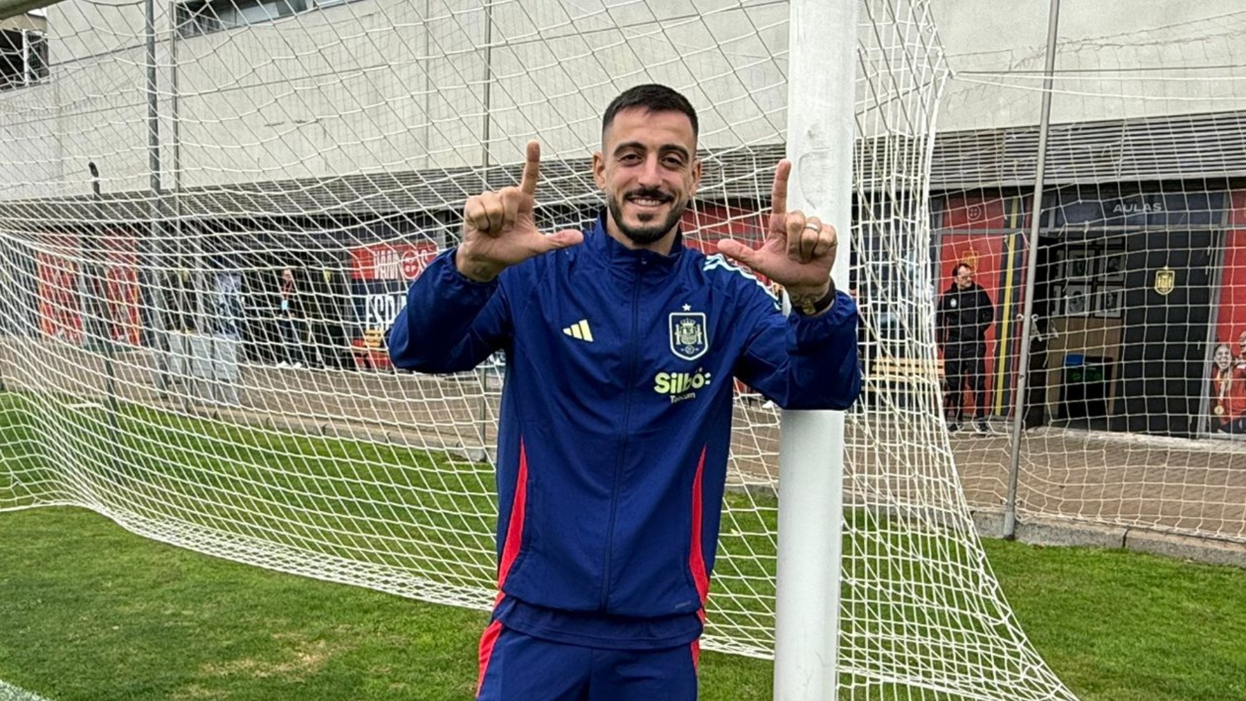 Joselu, en la Ciudad del Fútbol.