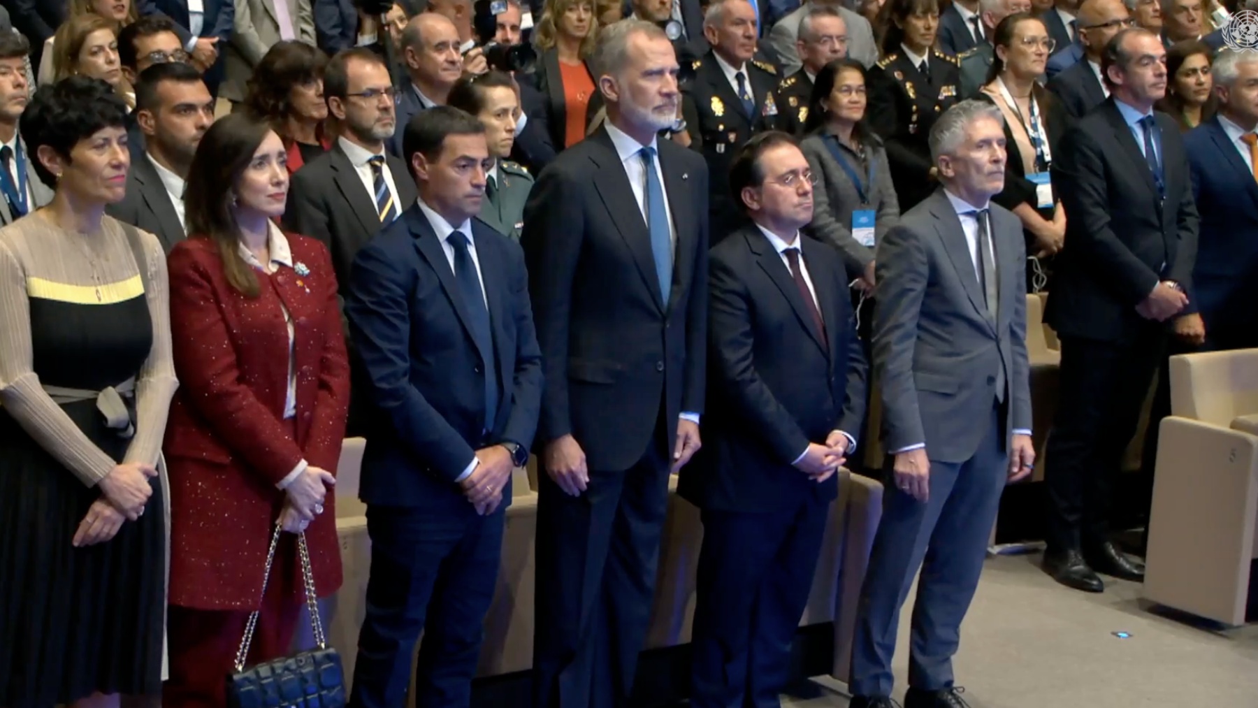 Las autoridades españolas presentes en el acto.