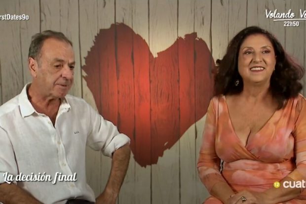 Antonio y Pilar, participantes de 'First Dates'. (Mediaset)