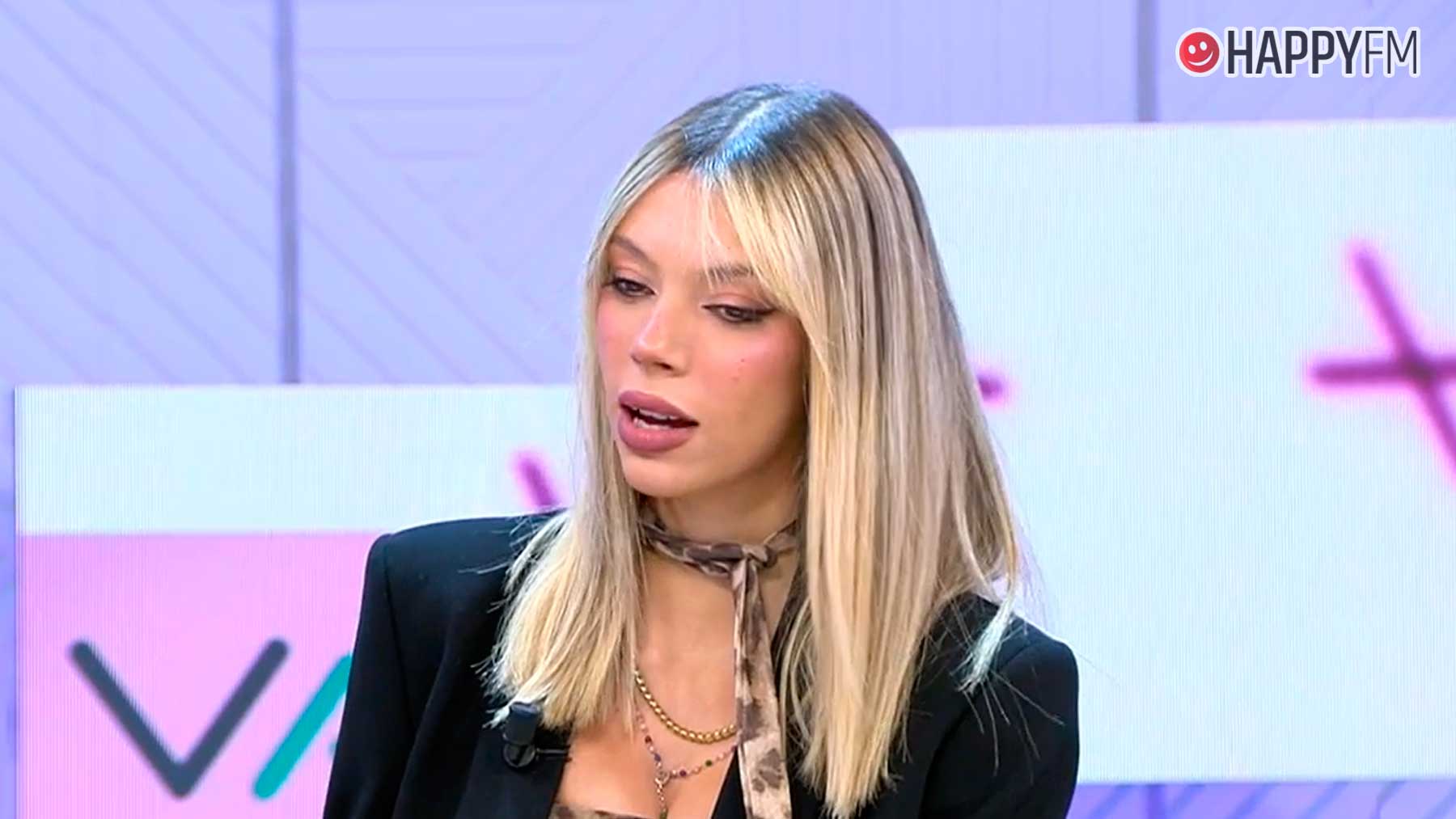 Alejandra Rubio en el plató de ‘Vamos a ver’ (Mediaset).