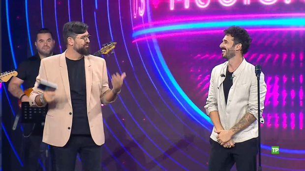 Antoñito Molina en el plató de Somos Música, de Canal Sur (RTVA).