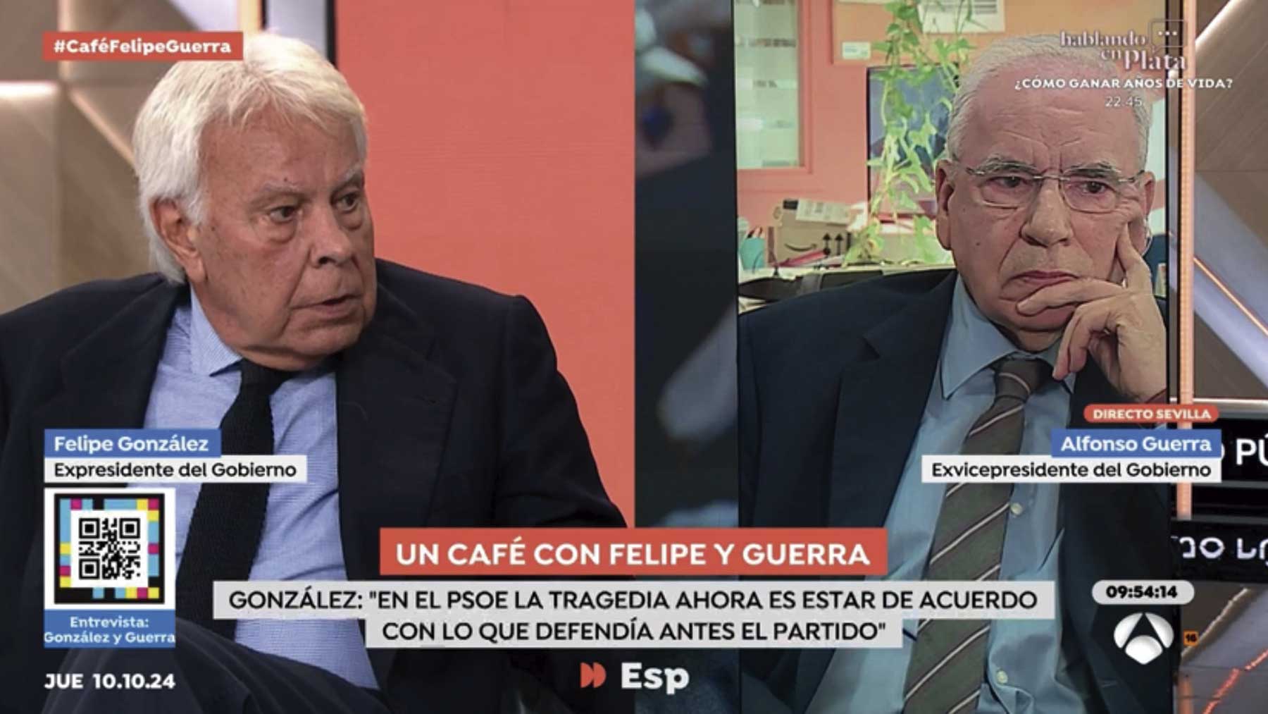 Felipe González en ‘Espejo Público’.