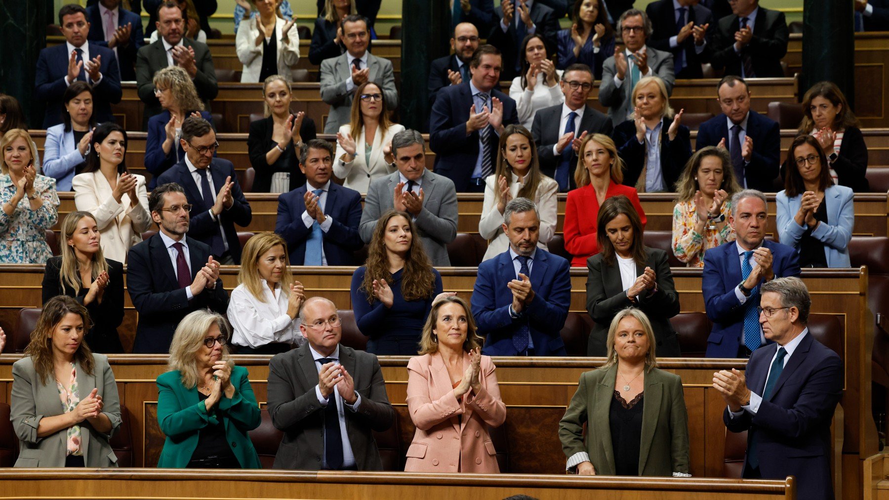 Bancada del PP con Marimar Blanco. (Foto: EFE)