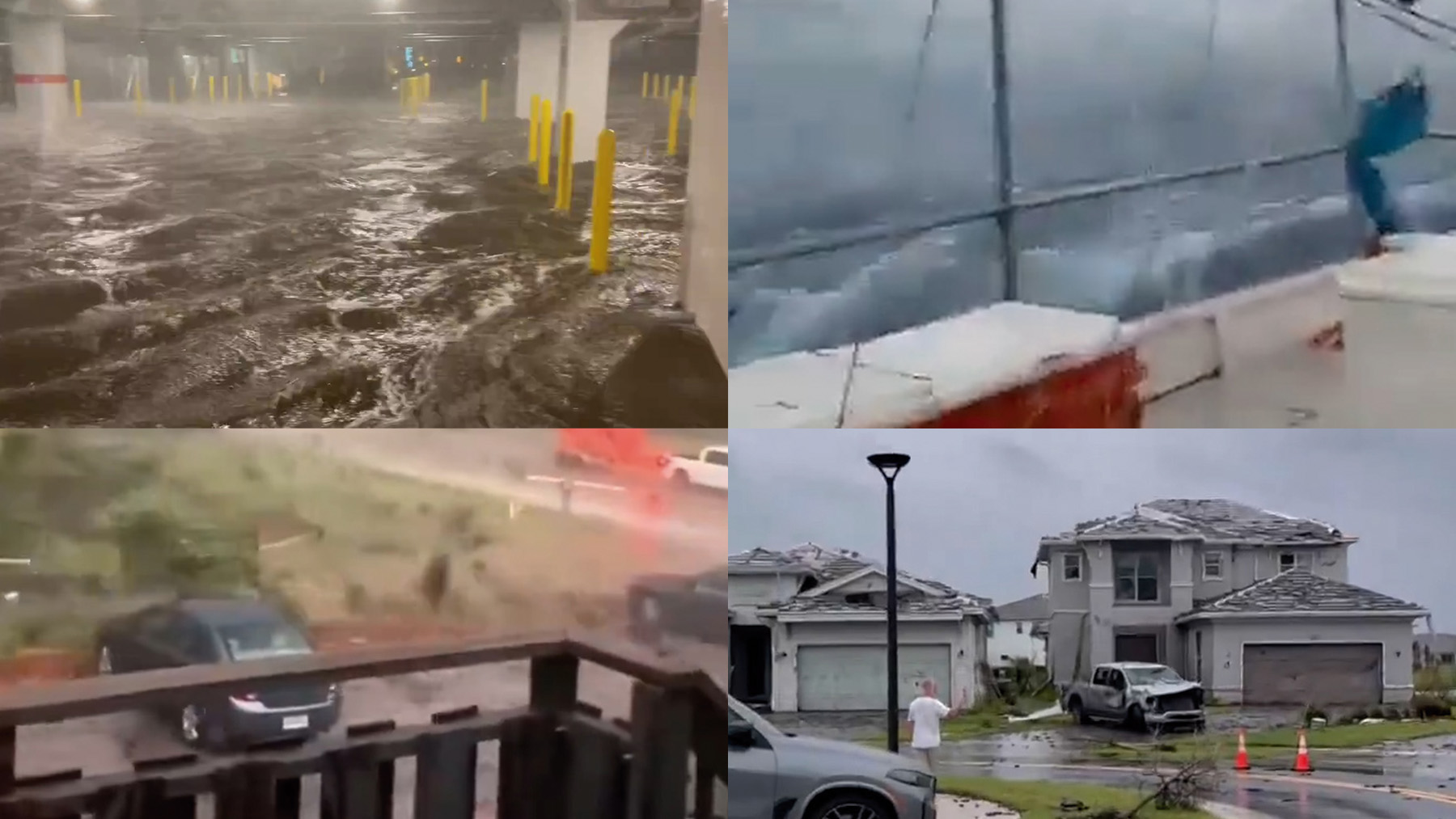 Devastación del huracán Milton en Florida.