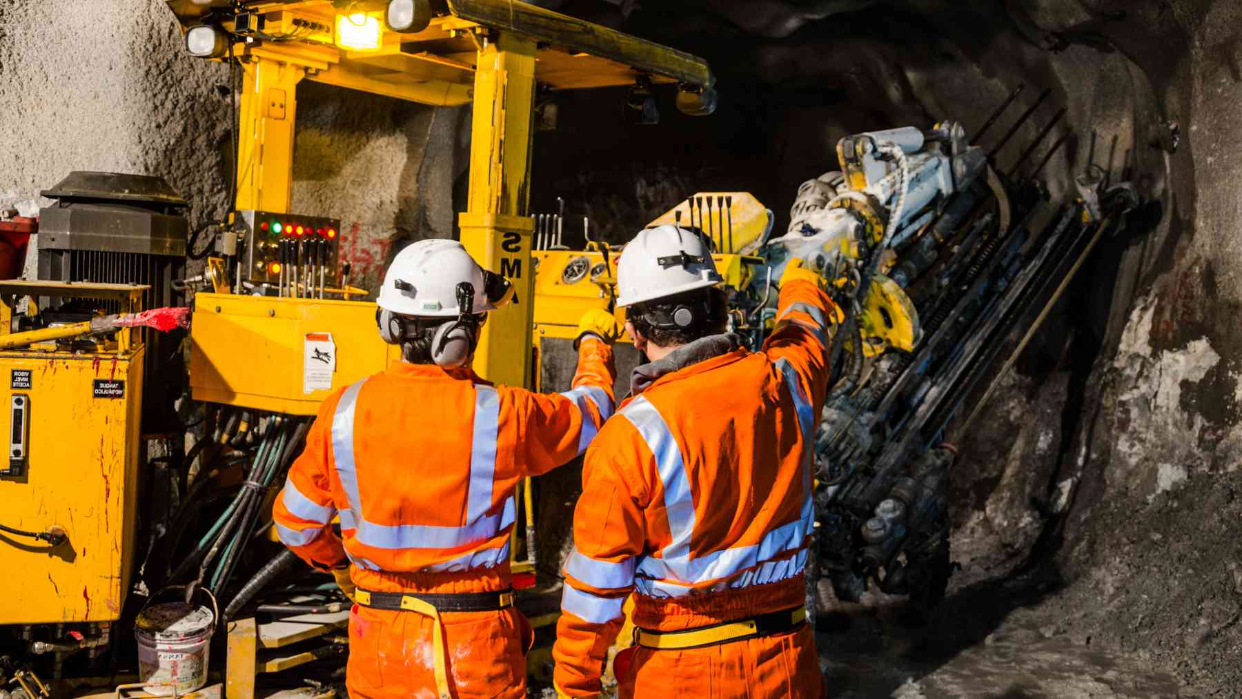Trabajadores mineros.