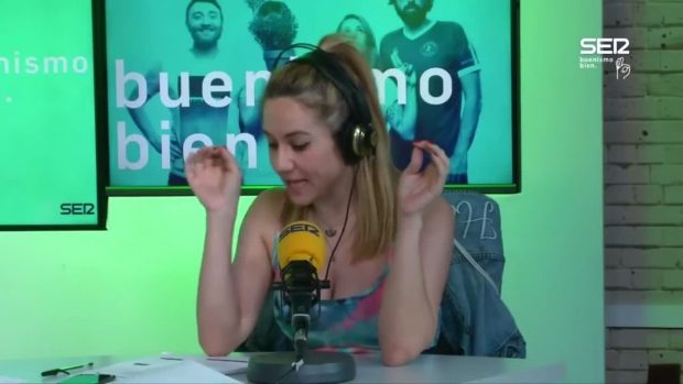 La presentadora en el programa Buenismo bien