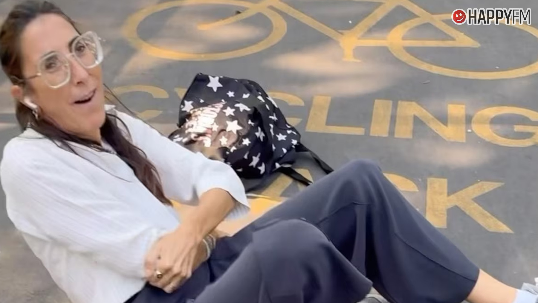 Paz Padilla tiene un aparatoso accidente en bicicleta. (Instagram)