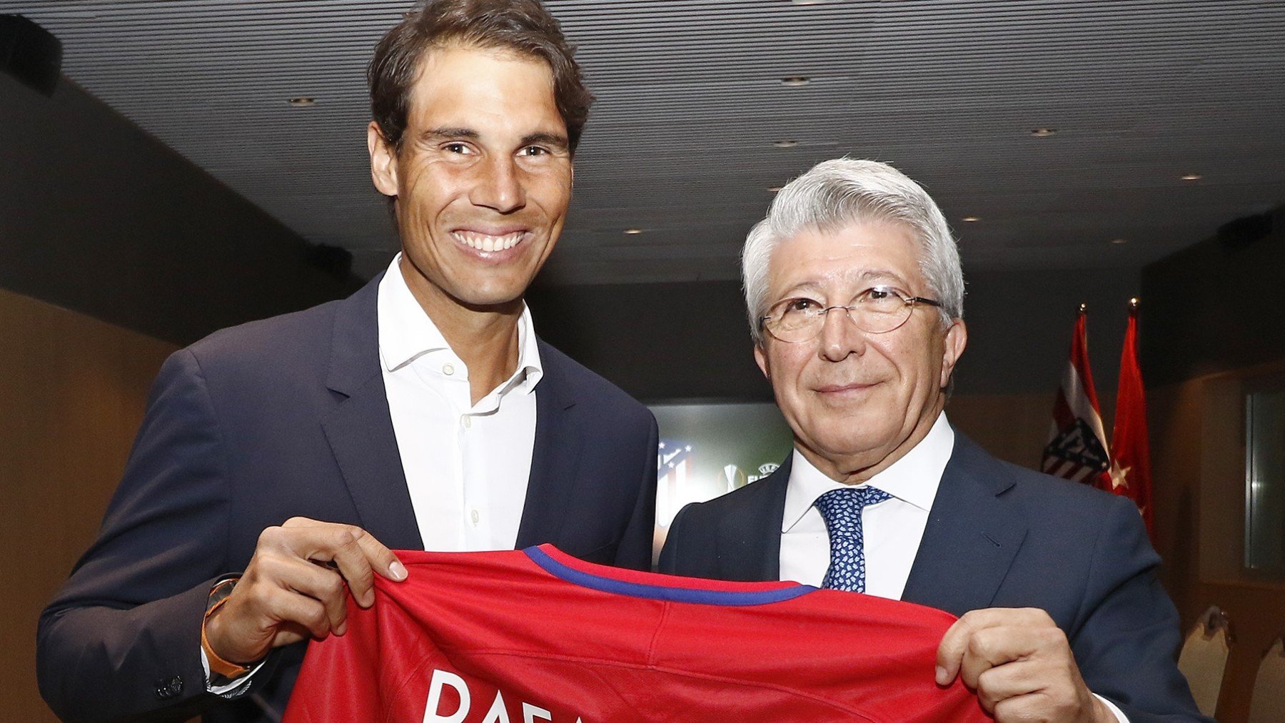 Rafa Nadal y Enrique Cerezo. (Atlético)