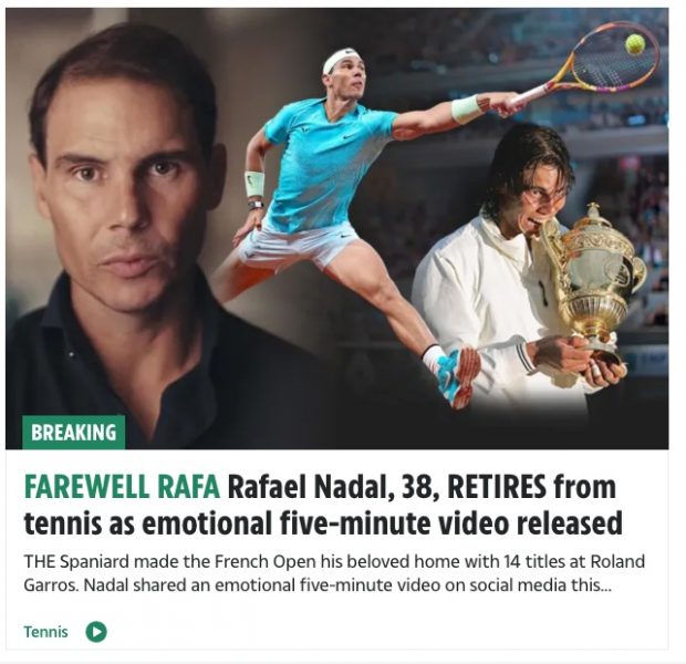 Rafa Nadal prensa mundial