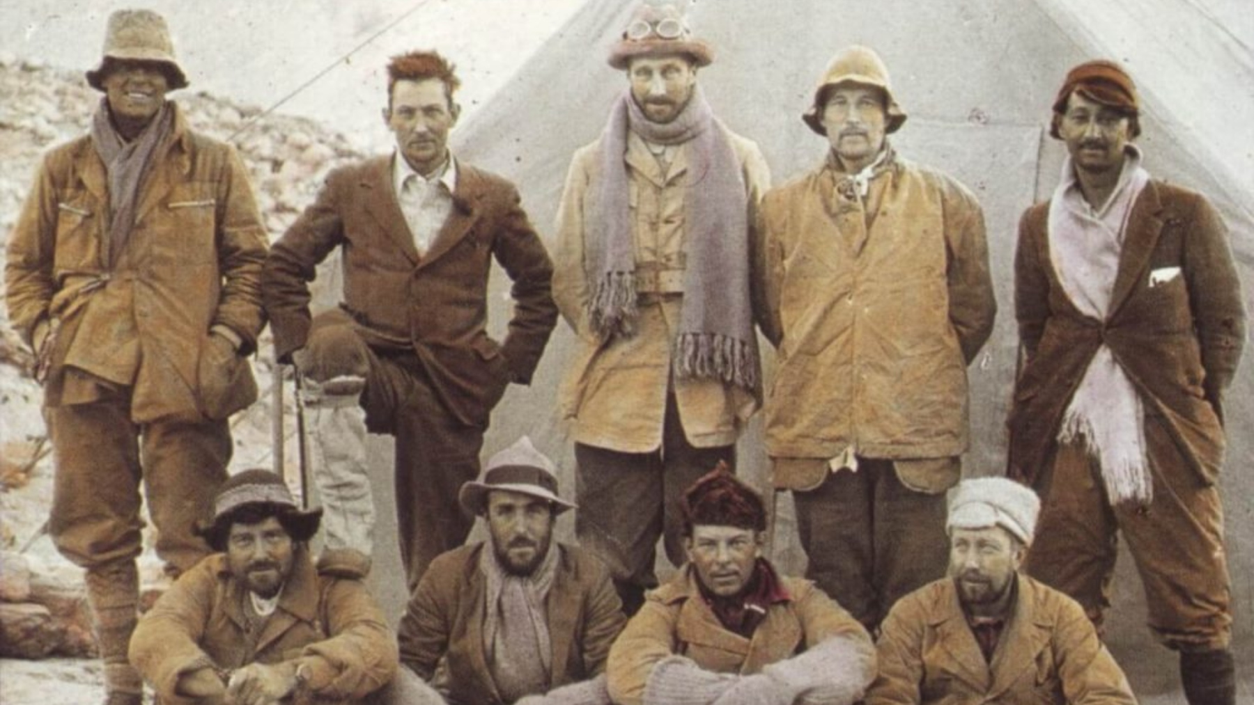 Escaladores que formaron parte de la expedición al monte Everest en 1924.